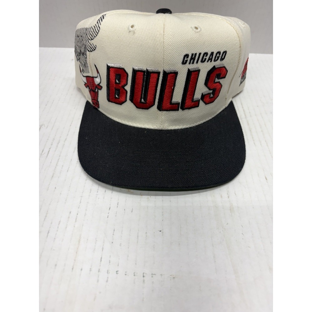 Sports Specialties 1990's NBA Chicago Bulls Shadow Snapback Hat Vintage NOS